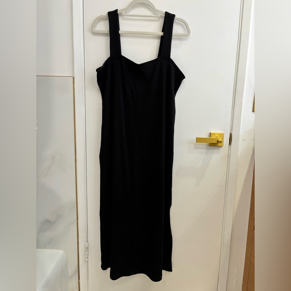 Old Navy Ribbed Black Sleeveless Dress